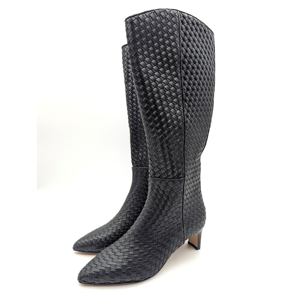 André Assous Waverly Knee High Boots Pointed Toe Women's Black Size US7M EU37.5